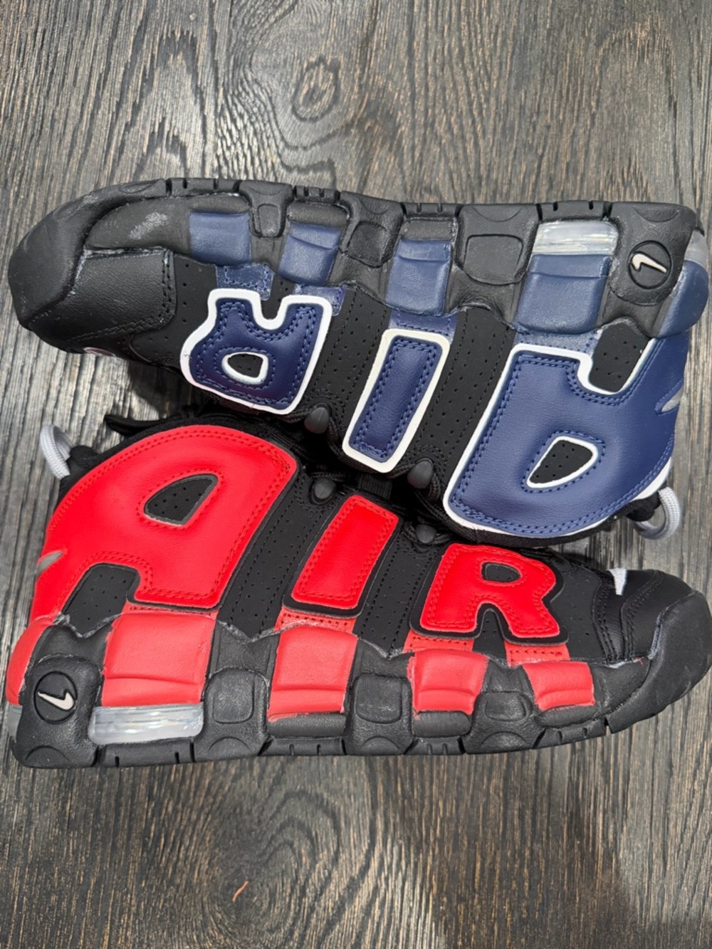 Nike Air Max Uptempo Alternate Split Red Black Navy size 7Y